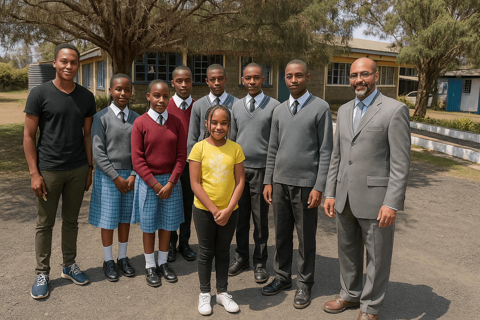 Students at Flyover Technical and Vocational College